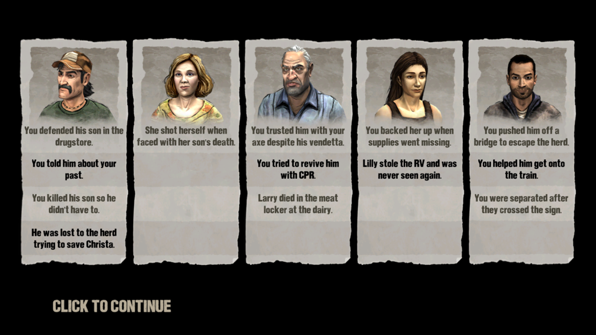 The Walking Dead Stats, Page 1